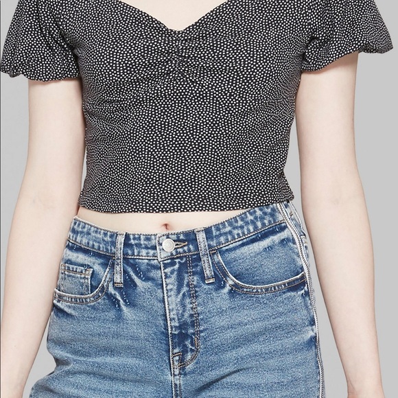 Wild Fable polka dot crop top - Picture 4 of 5